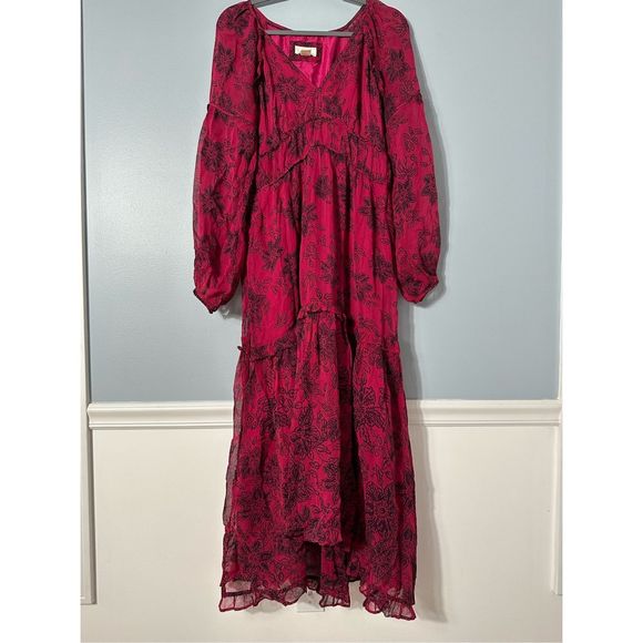 New Anthropologie Maeve Annabella Maxi Dress Size 10 - Picture 2 of 6